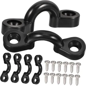 1set Canoe C-Shaped Buckles Heavy Duty Fixing Buckle for Kayak Rope Outdoor Accessories with Screws Sturdy and Easy to Install for Kayaking Maintenance