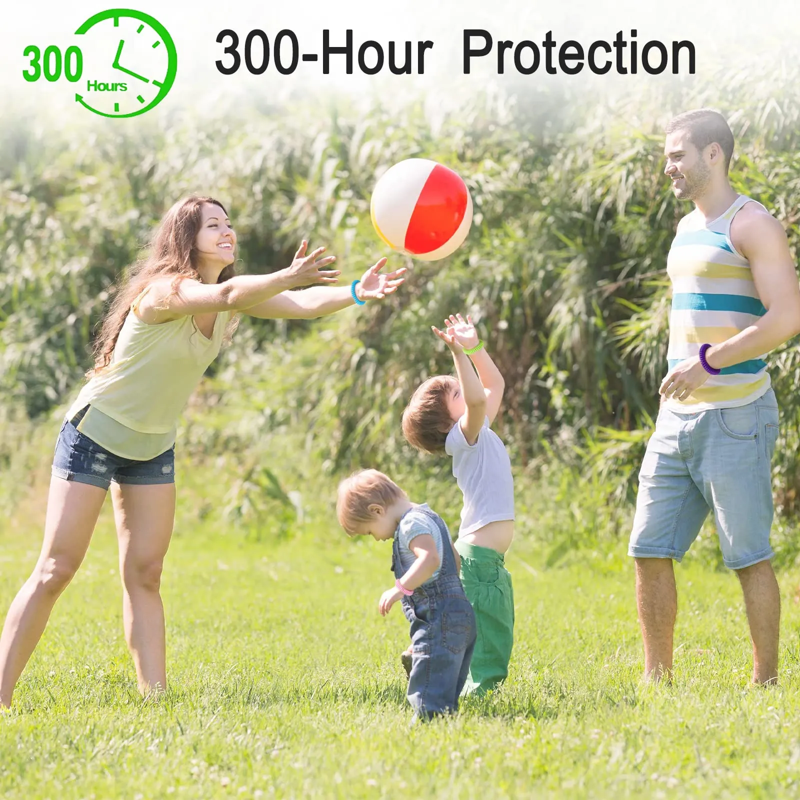 20 Pack Mosquito Repellent Bracelet, Insect Midge Mosquito Bands for Adults & Kids - Deet-Free Natural Wristbands - Waterproof, Protection Insects up to 300 Hours