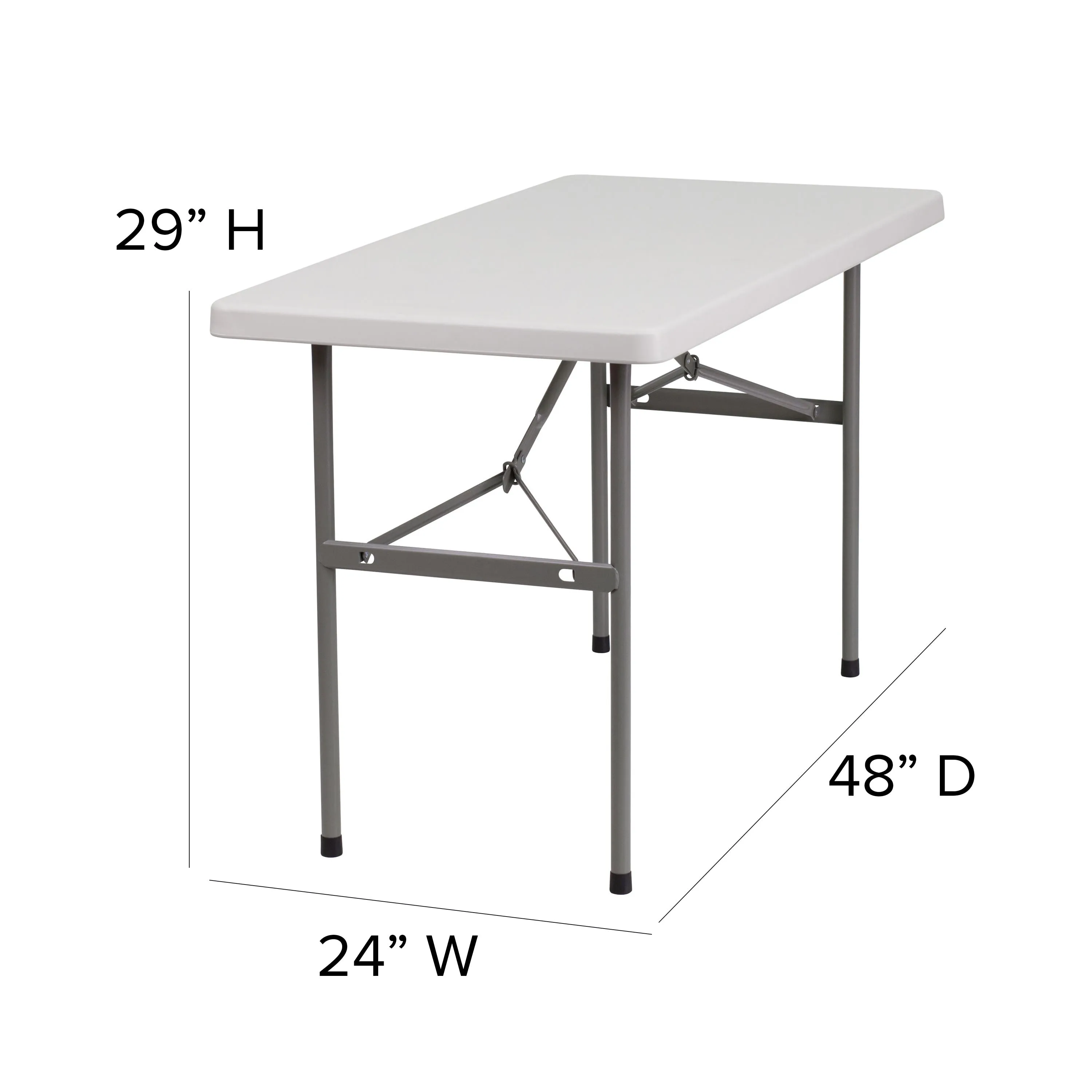 4-Foot Plastic Folding Table