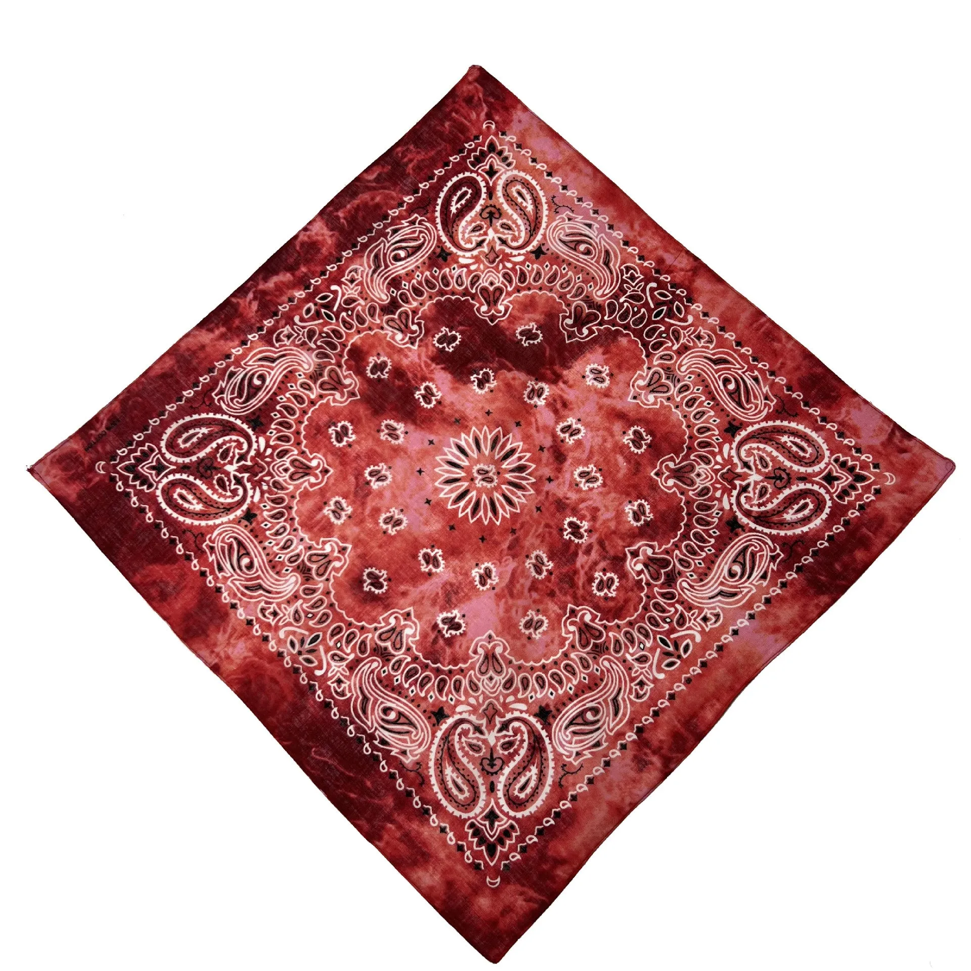 Bandanas for Men & Women, 12 Pack 100% Cotton PaisleyCowboy Head Headwear Handkerchiefs