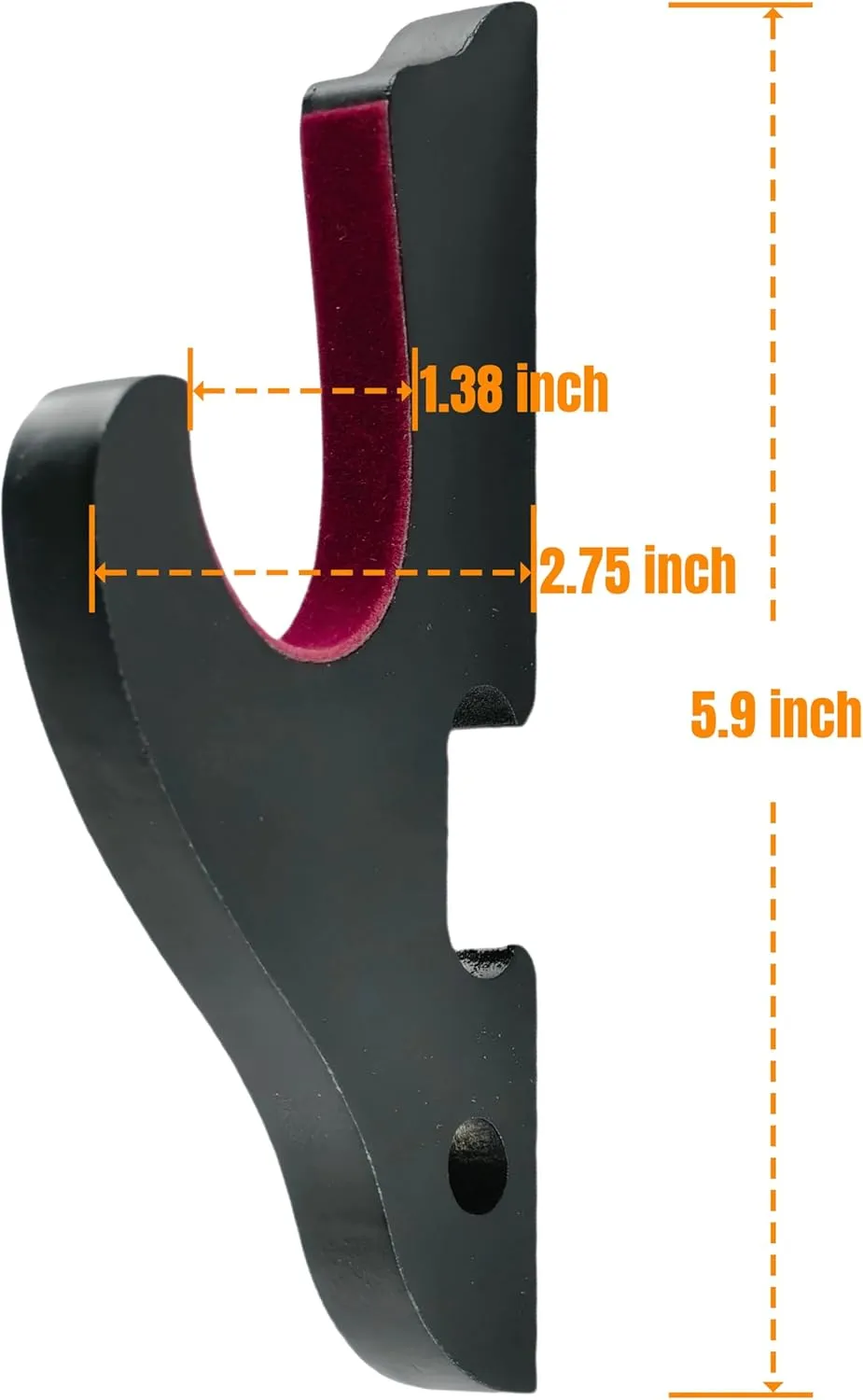 Eforlife 2/Set Sword Hook Wall Mount Samurai Sword Hanger Display Holder Adjustable for Katana Wakizashi Tanto Genji Sword Weapon Rack