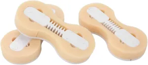 Fin FCS Plug, Professional FCS Fusion Fin Box Sturdy 3pcs for Standard FCS Base Fin(White)