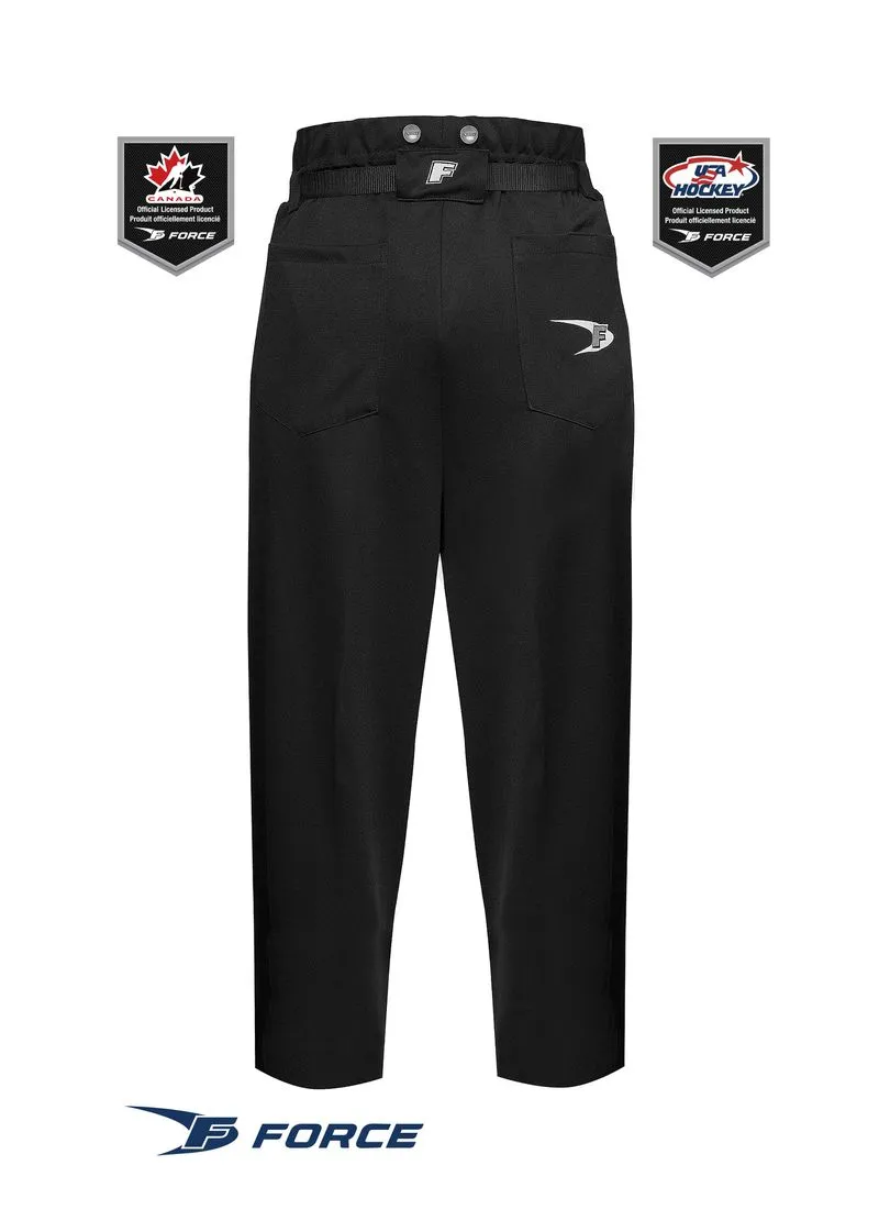Force Senior Recreational Hockey Referee Pants
