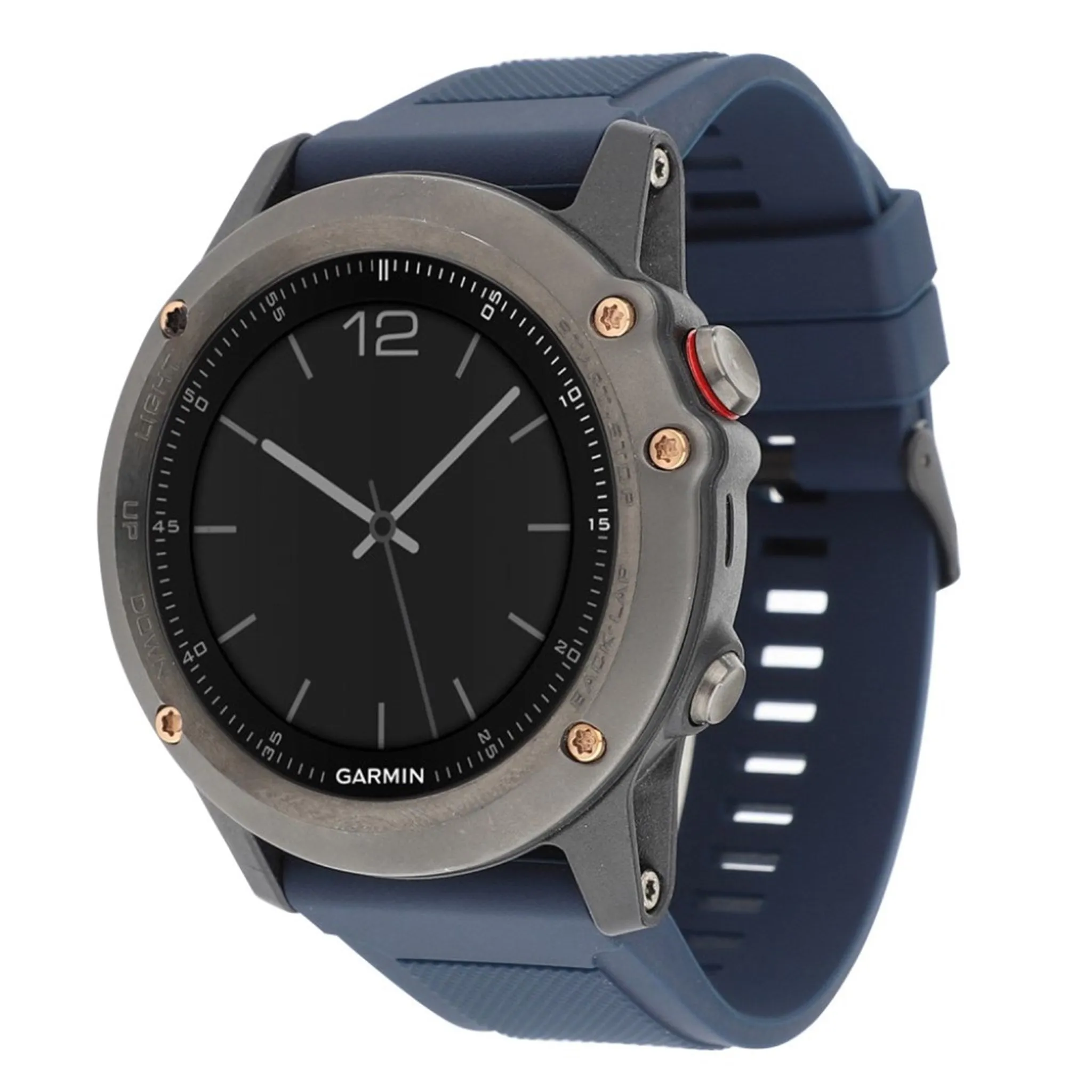 Garmin Fenix 5 22mm silicone watch band - Dark Blue