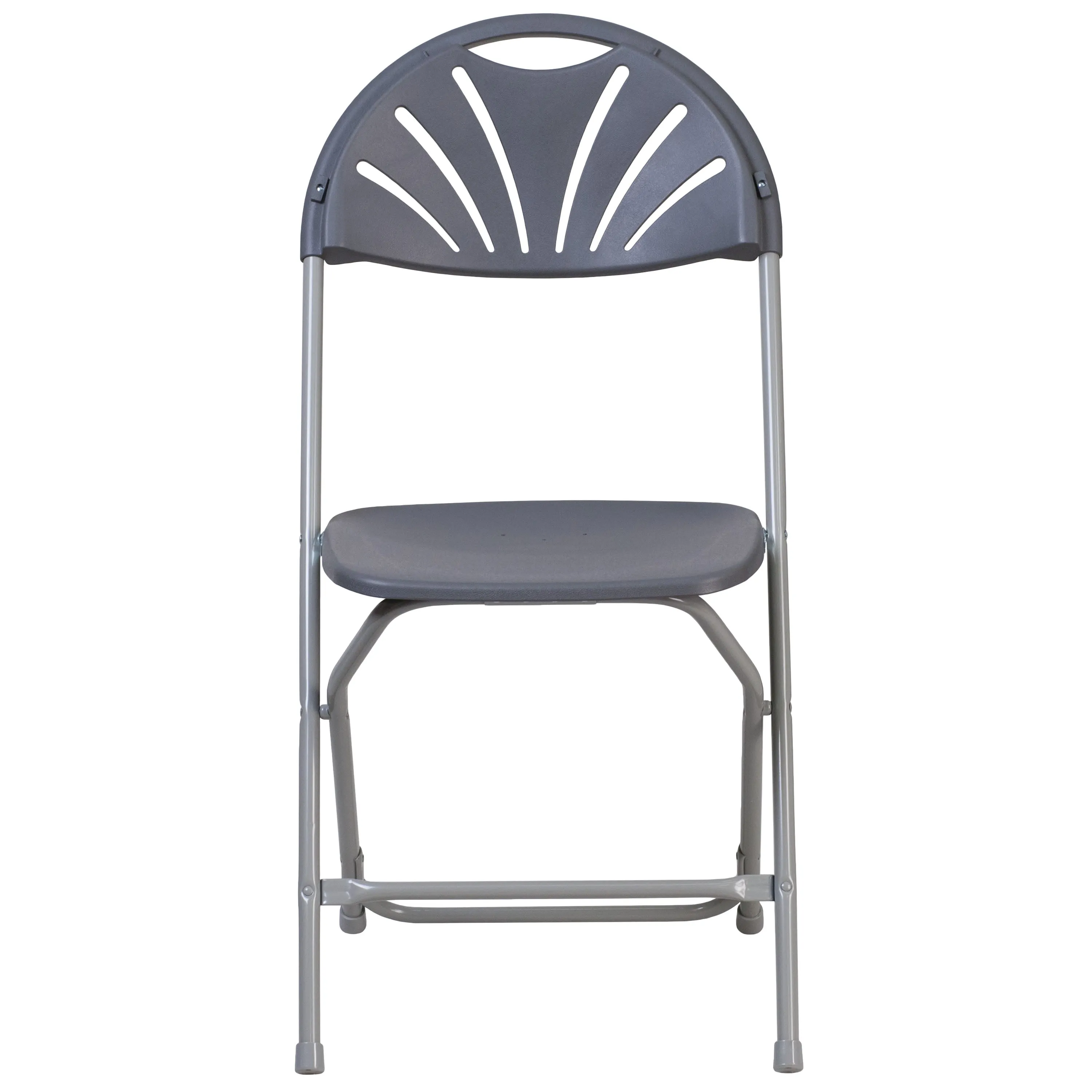 HERCULES Series 650 lb. Capacity Plastic Fan Back Folding Chair