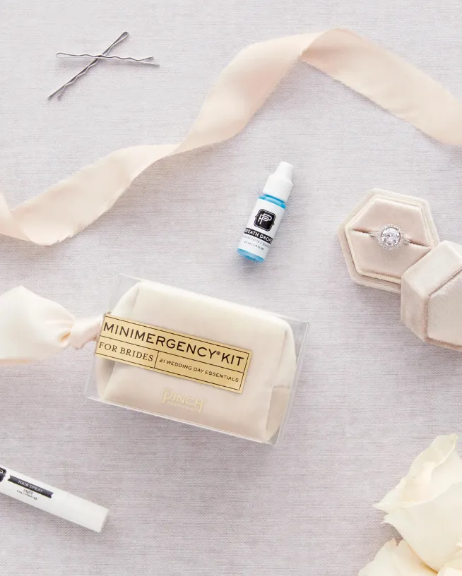 Ivory Velvet MINImergency Kit for Brides