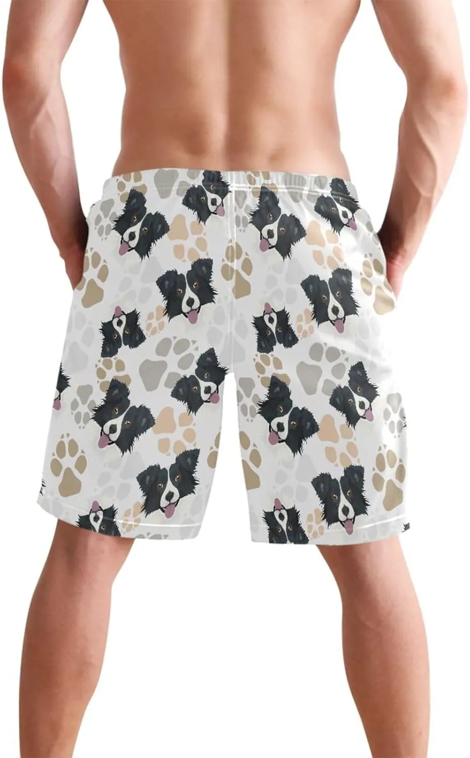 Men's Swim Trunks Board Shorts Quick Dry Swimsuit Swimwear Holiday Party Bathing Suit
