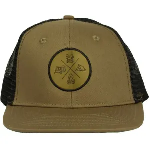 Ranger Dan Cross Mid-Crown Trucker Cap - Olive