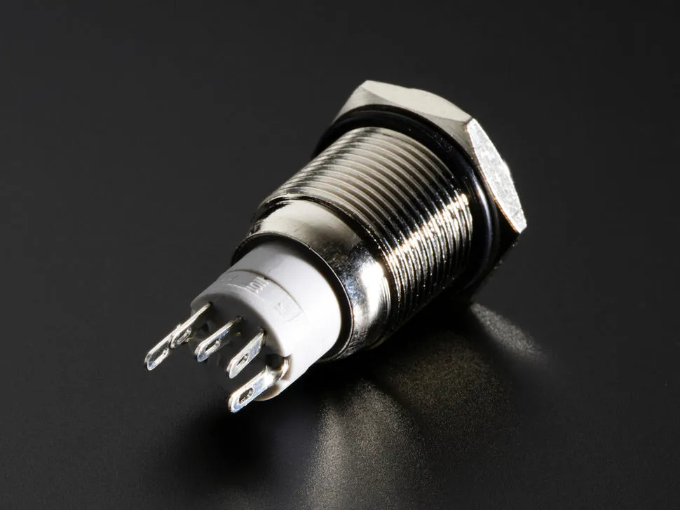 Rugged Metal On/Off Switch with Green LED Ring