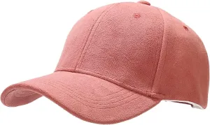 Suede Baseball Caps for Women Classic Adjustable Plain Running Dad Hats Stylish Unconstructed Low Profile Trucker Hat