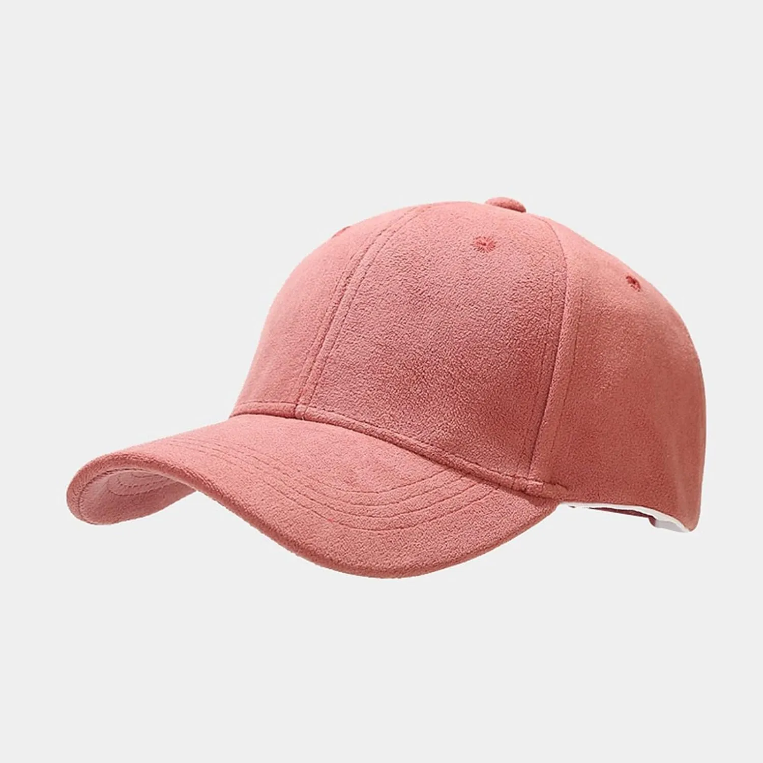 Suede Baseball Caps for Women Classic Adjustable Plain Running Dad Hats Stylish Unconstructed Low Profile Trucker Hat