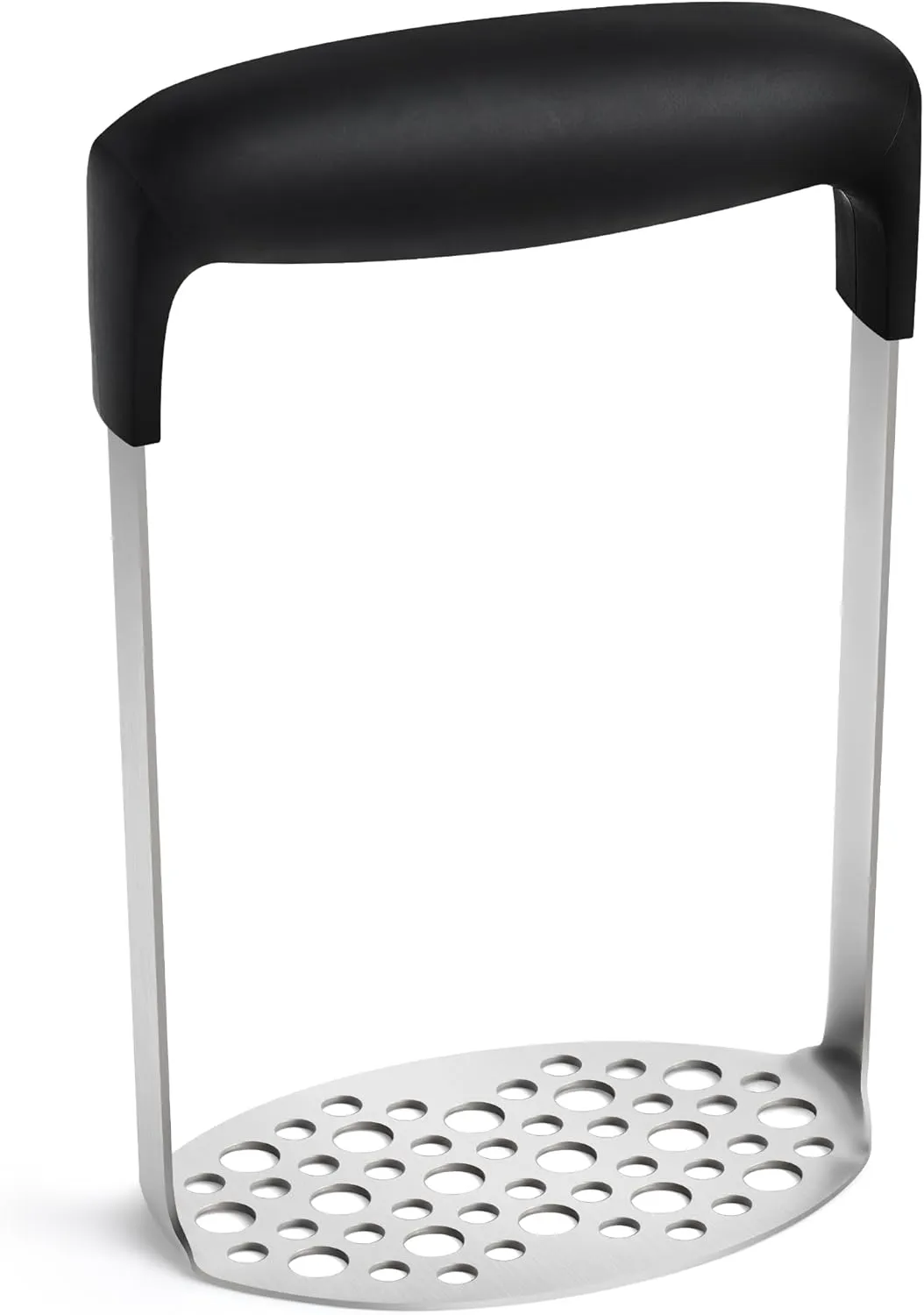 Urbanstrive Upgraded Smooth Mash Potato Masher Stainless Steel, Durable Mashed Potatoes Masher Kitchen Tool, Easy-to-Clean, Soft Non-slip Handle, Kitchen Utensils, Kitchen Gadgets, Black