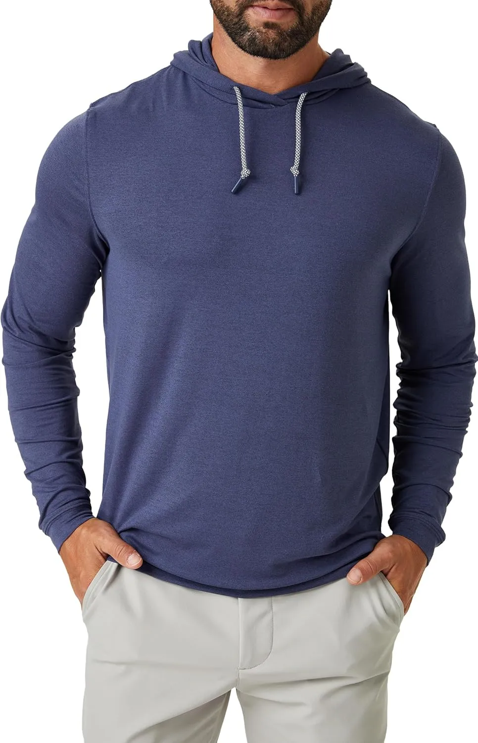 ZIRE Men's Golf Performance Hoodie - Ultra Soft Fabric with Moisture Wicking Four Way Stretch Technology
